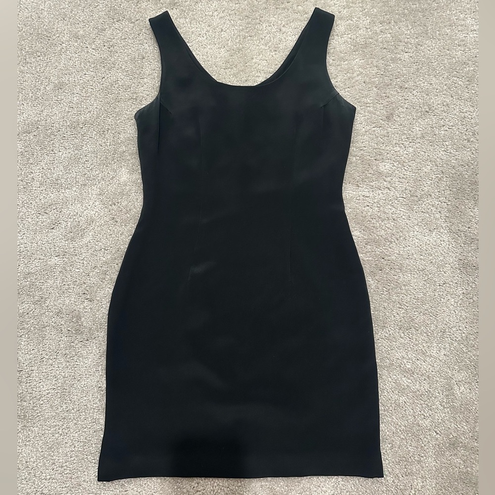 VINTAGE Adrianna Papell Black Mini Dress Size 4